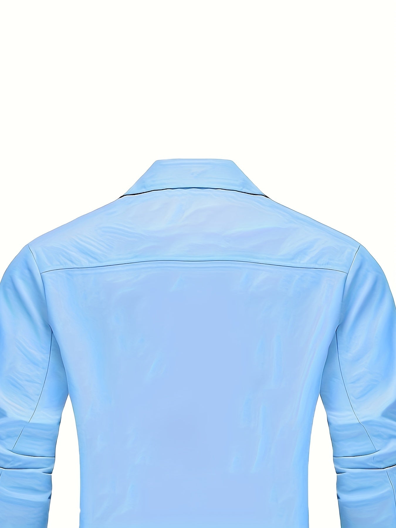 Men'S Stylish Casual Button-Up Shirt - Vibrant Blue, Long Sleeve, Casual Attire, Casual Wear | Vibrant Shirt | Casual Style Shirt