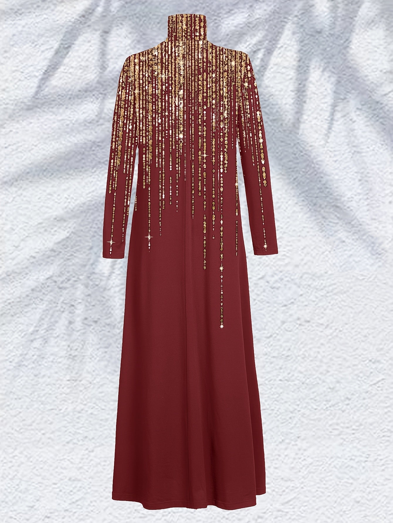 Women'S Elegant Islamic Abaya Dress - Long Muslim Robe with Golden Bead Accents, Black Formal & Casual Islamic Gown for Everyday, Weddings, Travel - Modest Muslim Clothing, Muslim Dress, Vacation Outfit, High Collar Design, M