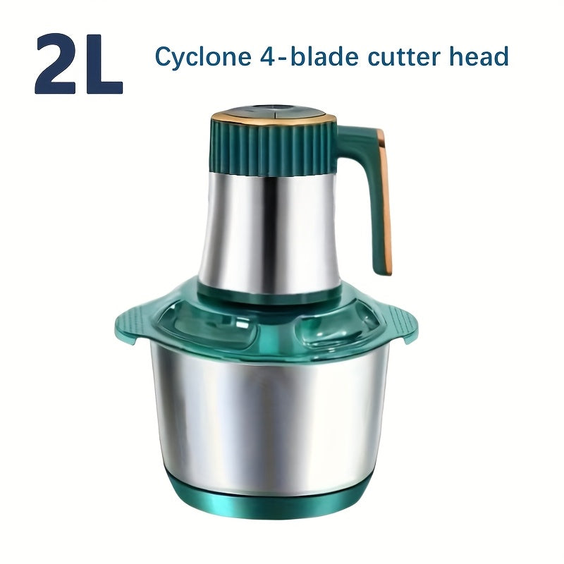 2L/3L/5L Stainless Steel Meat Grinder with 5-Speed Control & 30000 RPM Motor - Rapid Straining Technology for Chopping Onions, Garlic, Vegetables - Ideal for Salads, Soups, Noodles - European Plug (220-240V), Meat Grinders fo