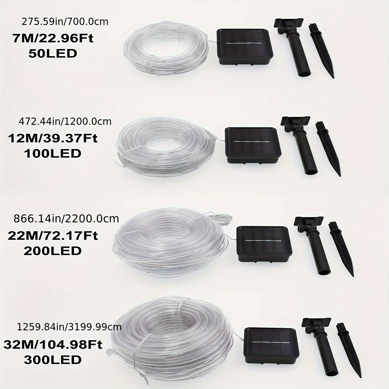 1 Pack Solar Tube String Lights, 8 Modes Outdoor LED Copper Wire Lights, For Garden Decor Lamp, Outdoor LED Copper Fairy String Tube Lights For Party Garden Yard Home Wedding Christmas Halloween Holiday Decoration Lighting