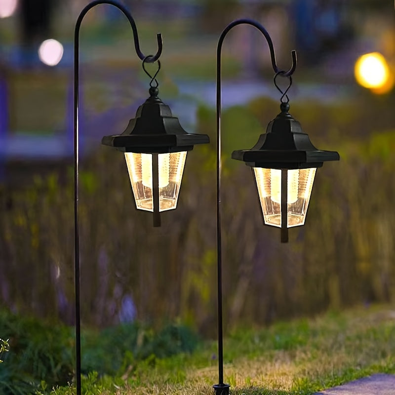 2 Pack Solar Lights Outdoor Waterproof, Auto On/Off Solar Garden Lights, Solar Powered Landscape Lighting For Outside, Yard, Patio, Landscape, Walkway