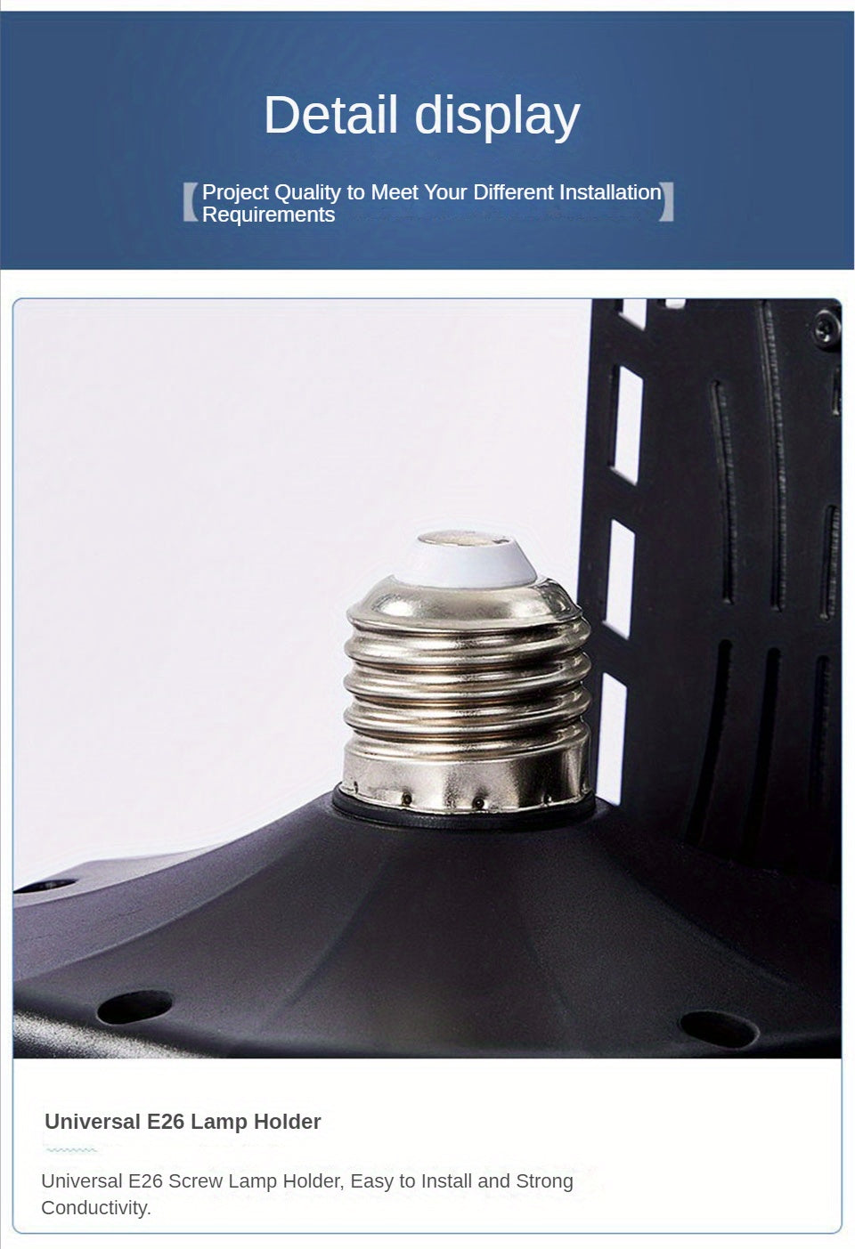 LED Garage Light Bulbs, 10000LM Super Bright Garage Lighting LED Shop Light With Adjustable Panels, E26/E27 Screw Socket Deformable Led Garage Ceiling Light Fixture For Warehouse, Corridor, Stadium