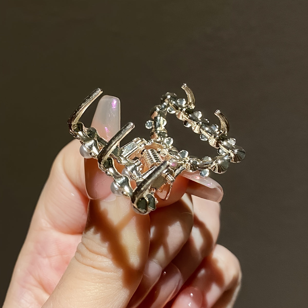 10pcs Hair Gripper Small Alloy Mini Hair Catcher Princess Head Bow Rhinestone Korean Hair Accessories Bang Clip Hair Clip Headwear