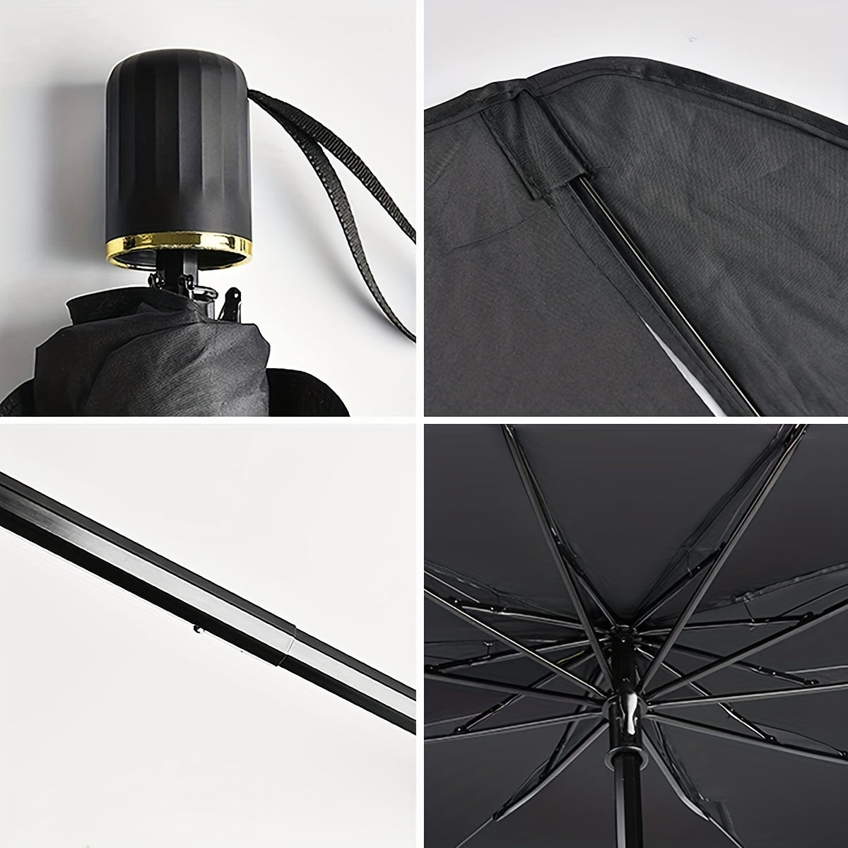 Automobile Windshield Sunshade-Foldable Automobile Umbrella Sunshade, Anti-Ultraviolet Car Front Window (Heat Protection) Windshield Cover Card