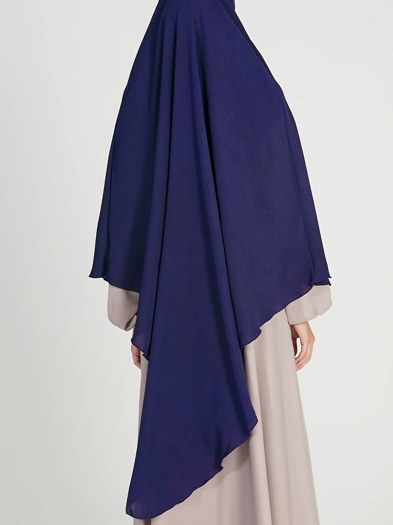 1pc Elegant Women'S Abaya Headscarf - Lightweight Breathable Islamic Hijab, Modest Muslim Robe, All-Season Travel & Everyday Hijab, Easy-to-Wear Abaya for Women, Islamic Clothing, Minimalist Design, Comfortable Fit, Hijabi Fa