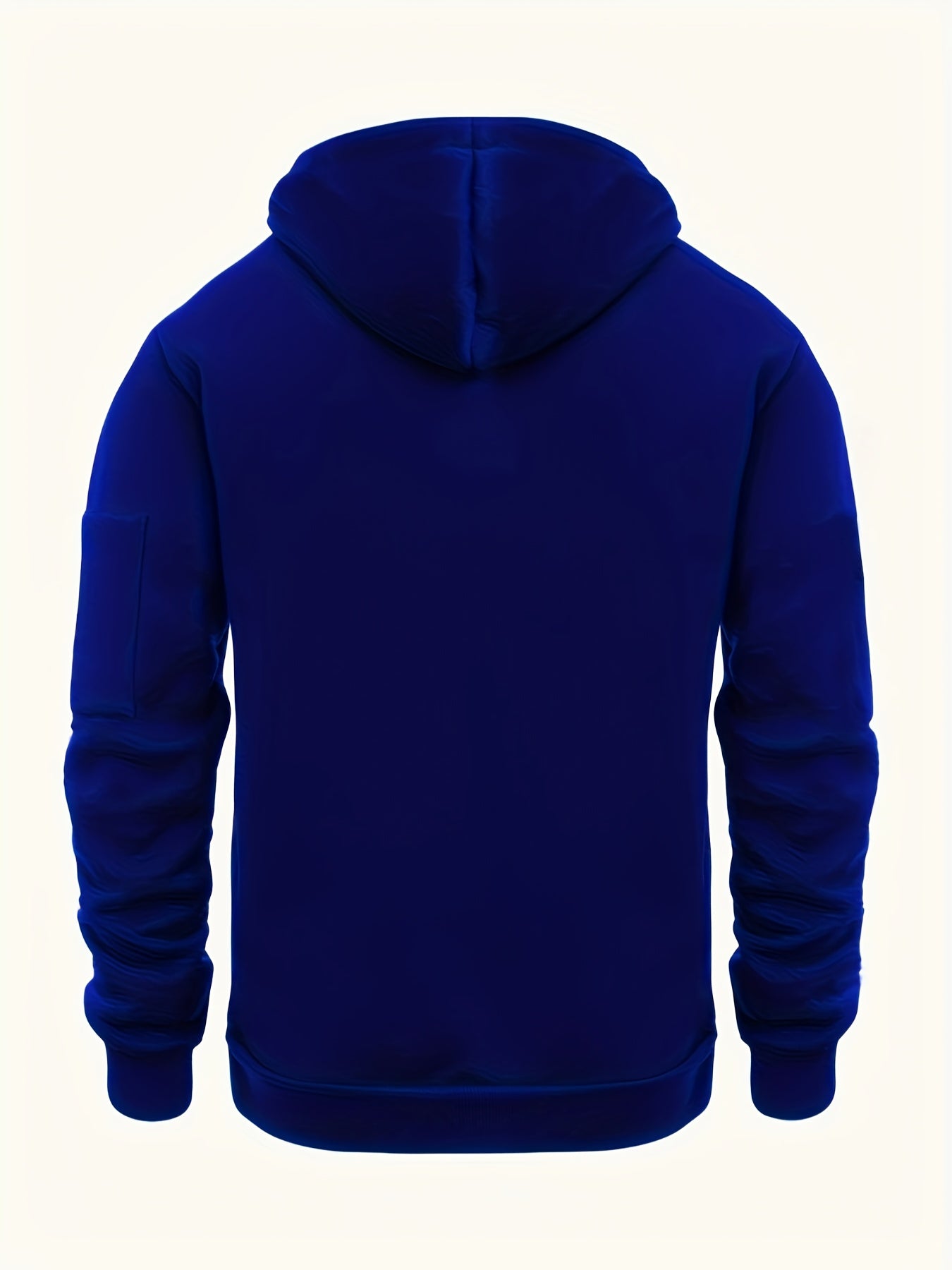 Men's Sporty Zip-Up Hoodie Jacket - Vibrant Orange with Black Zipper Accents, Polyester-Lined Comfort, Machine Washable Regular Fit for Autumn Winter Casual Outdoor Wear, Autumn Apparel