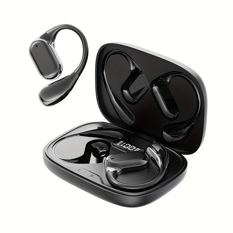 2025 New Style True Wireless on-Ear Music Headset Gaming Earbuds Video TWS HIFI Bass 9D Stereo HD Calling Earphones for Android for iPhone Cellphone Sports Earpieces Smart Headphones