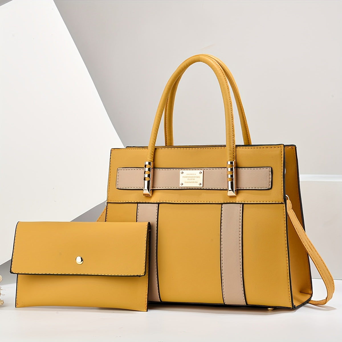 Women's Large Capacity Handbag - Purse with Zipper Closure, Elegant Everyday & Formal Bag in Bright Pink/Khaki/Red/Green/Blue/Yellow/Black - Spacious Tote for Work, Travel, Parties, Ladies Handbags, Elegant Handbag, Polyester
