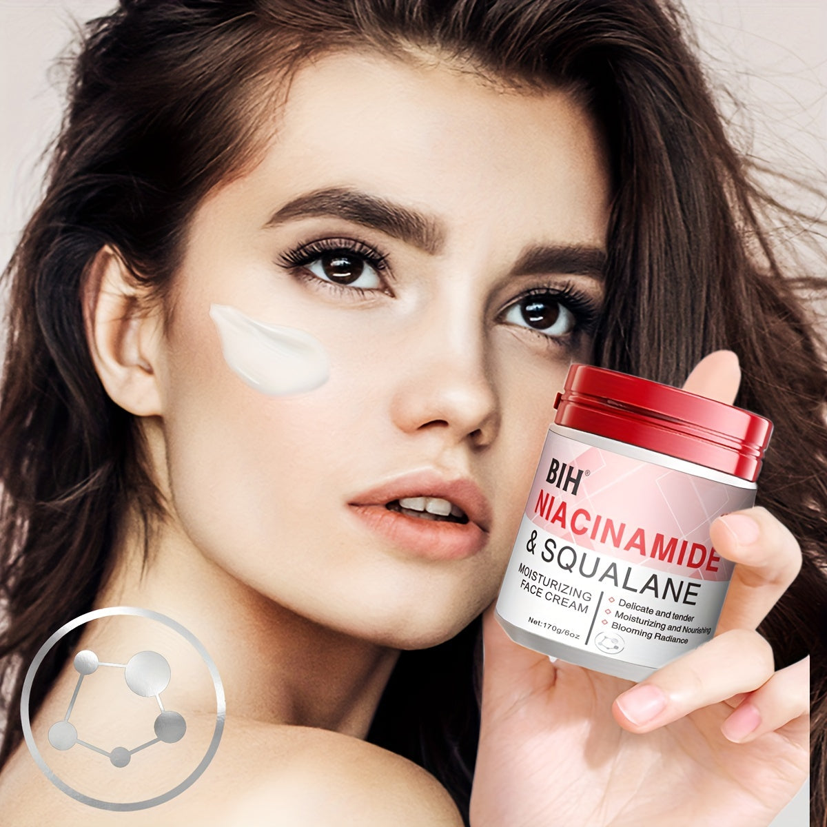 Niacinamide Squalane Mask, Contains Niacinamide, Plant Squalane, Plant Essence Extract, Deep Hydration, Moisturizing, Moisturizing, Face Cream, Autumn And Winter Facial Care Cream, Gift for Family