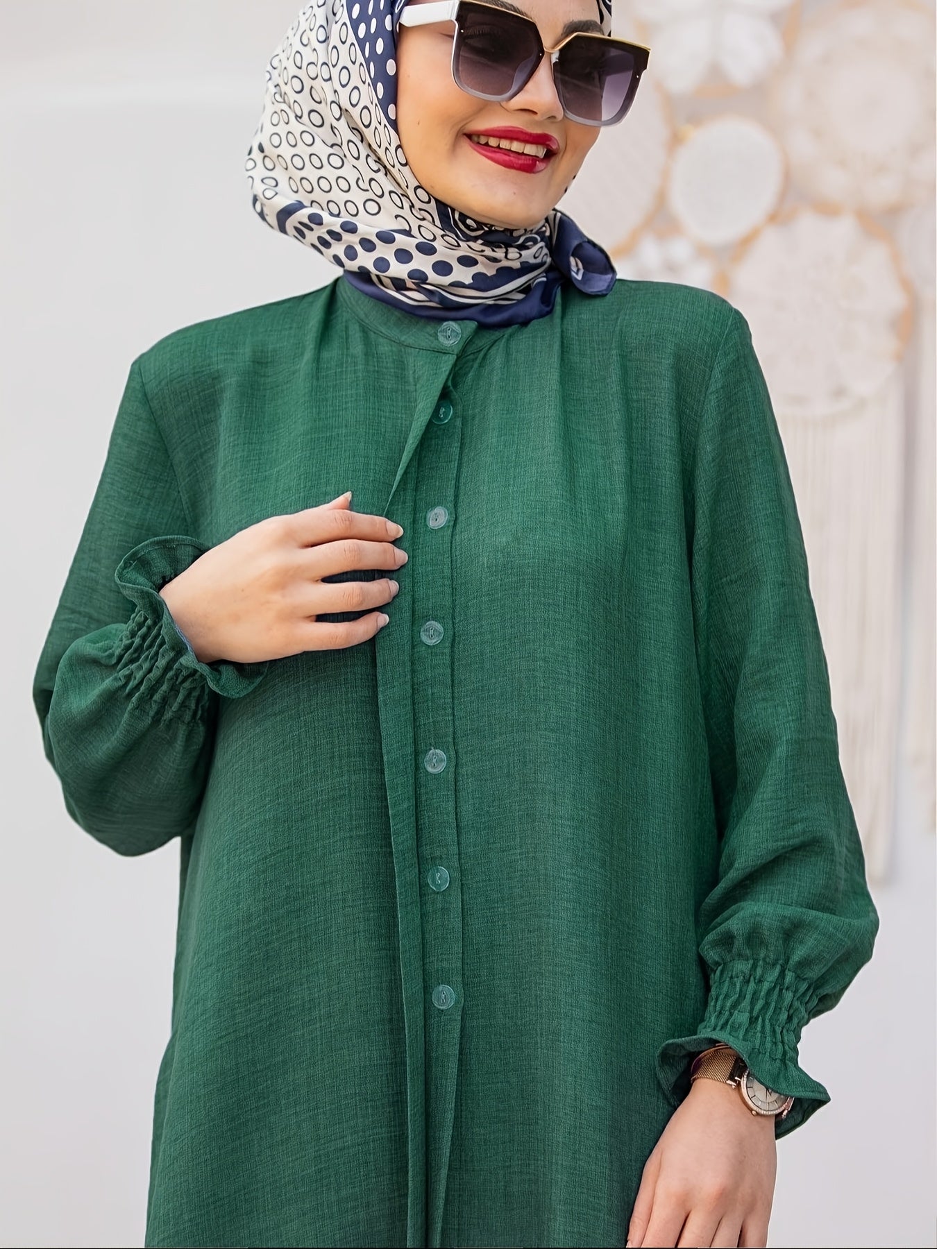 Middle East Ramadan Elegant Pure Muslim Casual Pants Set - Fashionable and Comfortable Design, Perfect for Daily Wear
