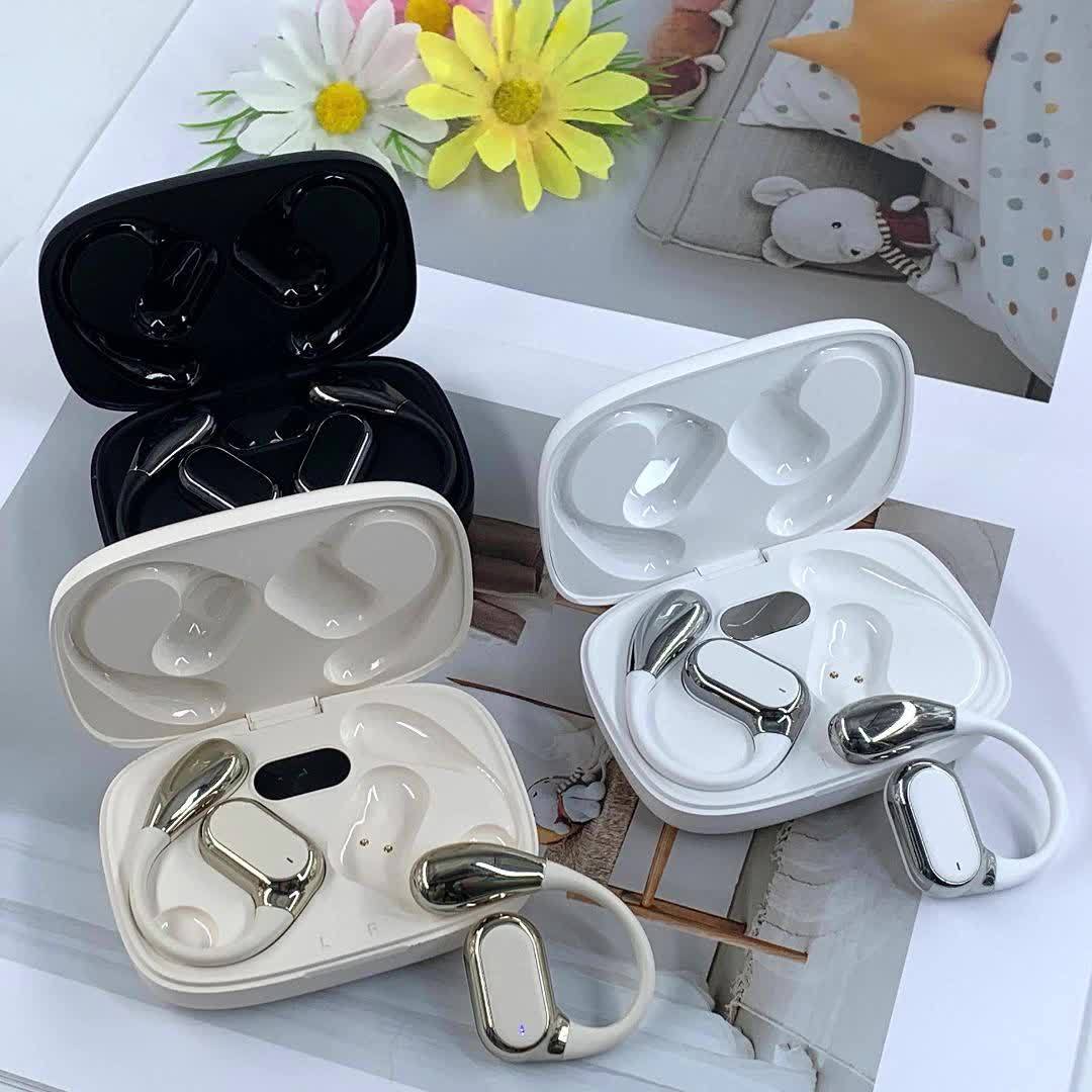 2025 New Style True Wireless on-Ear Music Headset Gaming Earbuds Video TWS HIFI Bass 9D Stereo HD Calling Earphones for Android for iPhone Cellphone Sports Earpieces Smart Headphones
