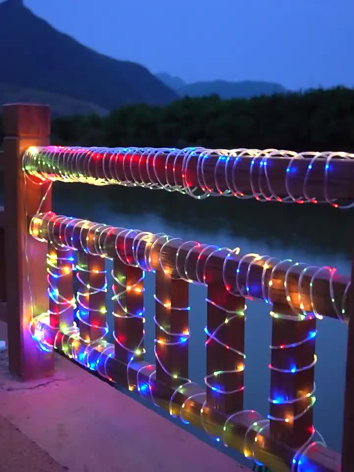 1 Pack Solar Tube String Lights, 8 Modes Outdoor LED Copper Wire Lights, For Garden Decor Lamp, Outdoor LED Copper Fairy String Tube Lights For Party Garden Yard Home Wedding Christmas Halloween Holiday Decoration Lighting