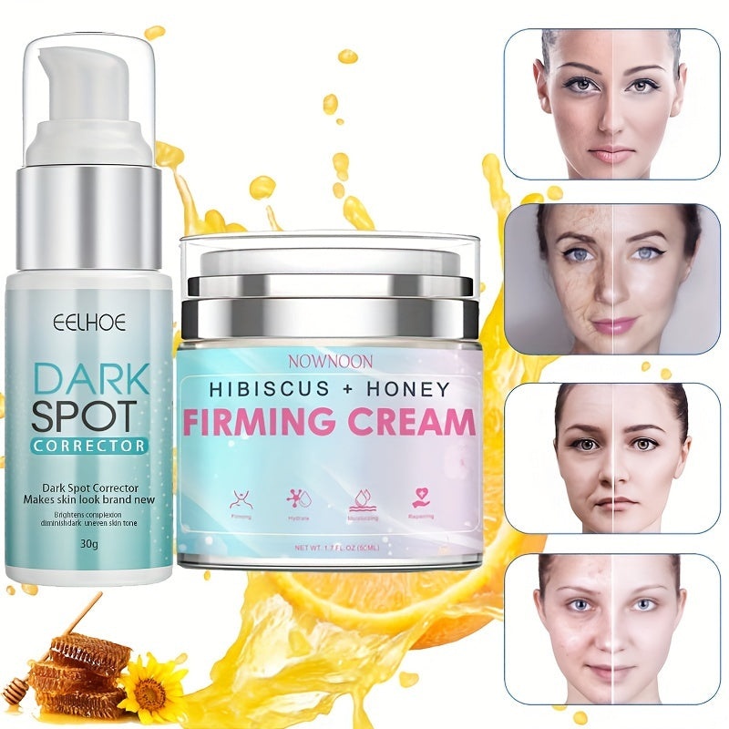 Dark Spot Correcting Cream And Honey Face Cream, Hyaluronic Acid, Niacinamide, Retinol Moisturize And Nourish To Lighten Skin Discoloration And Melanin, Rejuvenate, Brighten And Whiten The Skin, Day And Night Watery Face Crea