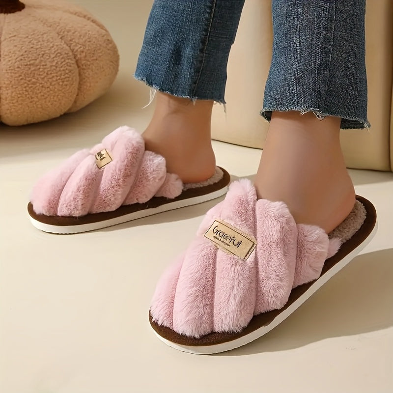 Women'S Soft Indoor Striped EVA Slippers - Comfortable, Quiet, and Comfortable for Home or Casual Wear, All-Season Use, Fabric Upper and Insole, EVA Sole, Slip-On Design, Allseason Slippers | Stripe Pattern | EVA Sole Slipper