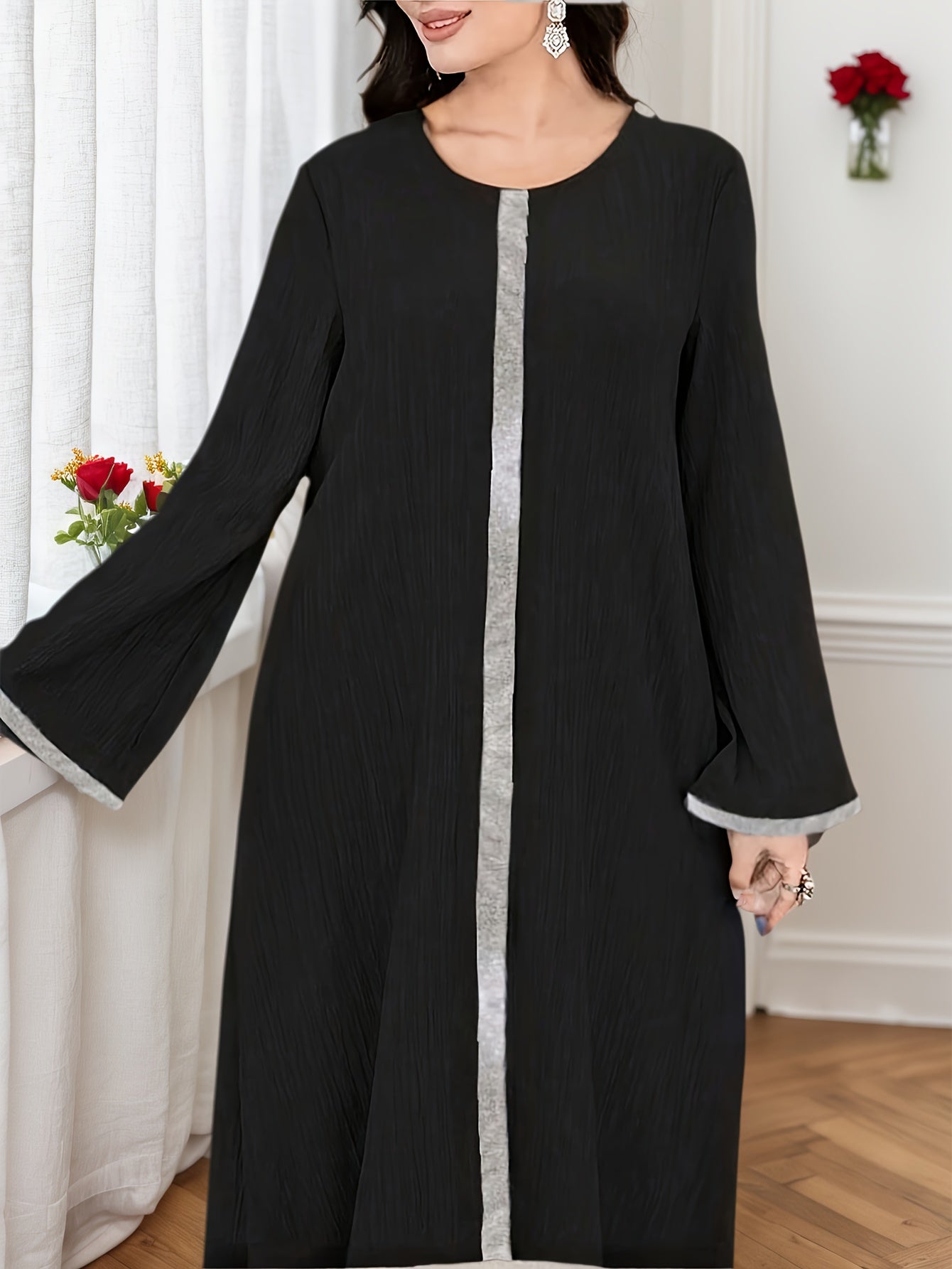 Stylish And Graceful Long Skirts for Arab Women, Featuring a Simple And Casual Design, Robe For Muslim Women, Long Dress For Women