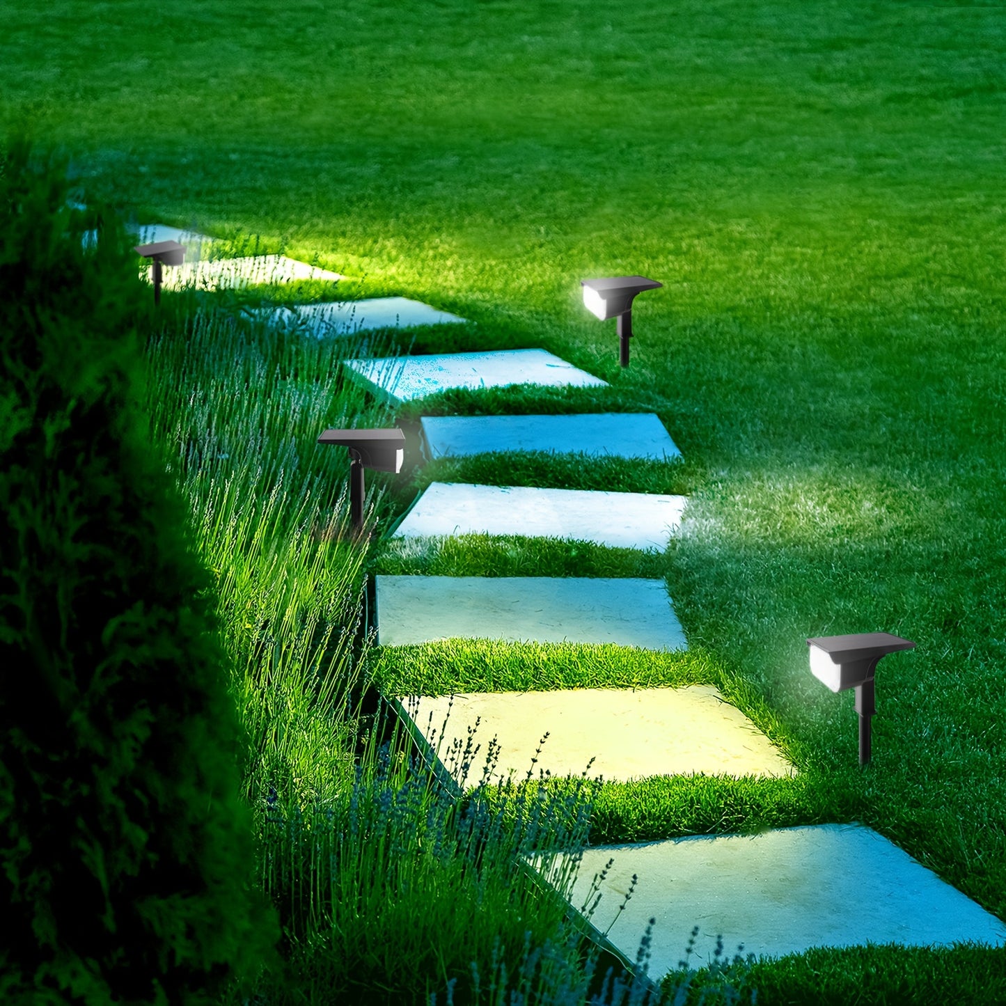 2-Pack 38LED Solar Spotlights - Brighten Your Yard - Waterproof, Auto On/Off - Ideal for Christmas, Garden, Pool, Patio - Durable & Energy-Saving Landscape Lighting