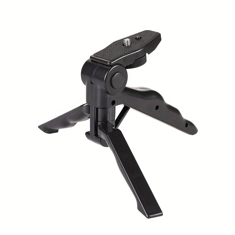 5-in-1 LED Lighting Master - Ultra-Stable Tripod Stand for Handheld Selfies, Interviews & More - Portable, Pivoting, Adjustable Brightness - Perfect for On-The-Go Content Creators