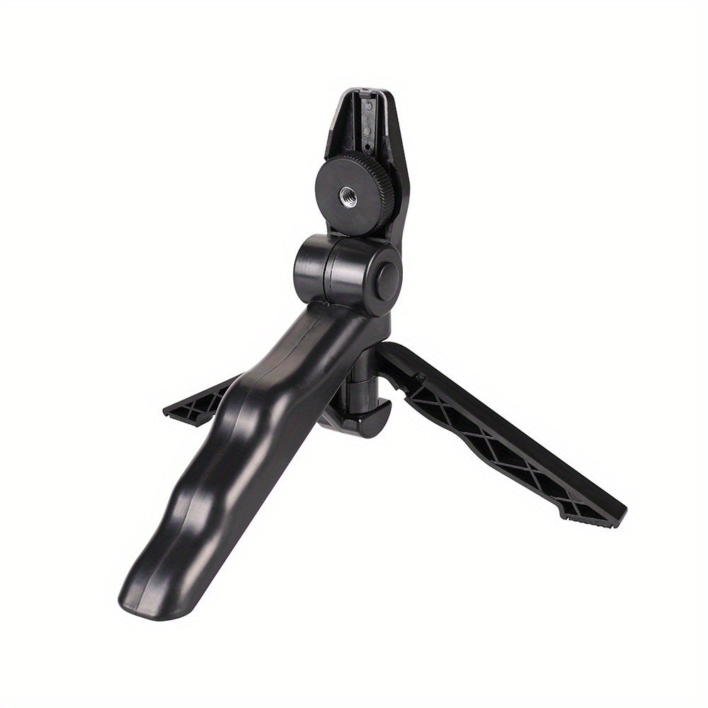 5-in-1 LED Lighting Master - Ultra-Stable Tripod Stand for Handheld Selfies, Interviews & More - Portable, Pivoting, Adjustable Brightness - Perfect for On-The-Go Content Creators