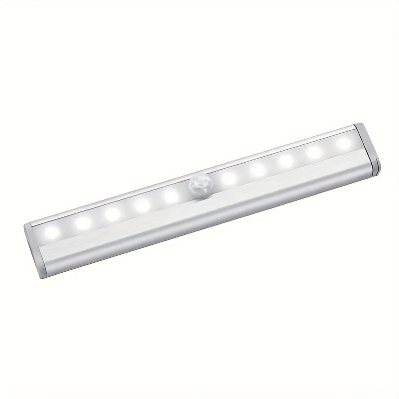 3pcs Wireless Under Cabinet LED Lights, Motion Sensor, Adjustable Metal Lighting, Solid Color, Space Theme, Freestanding, Wall Mount, with Infrared Sensor Function, for Pantry, Closet, Kitchen, Bathroom, Auto Off, Daylight Se