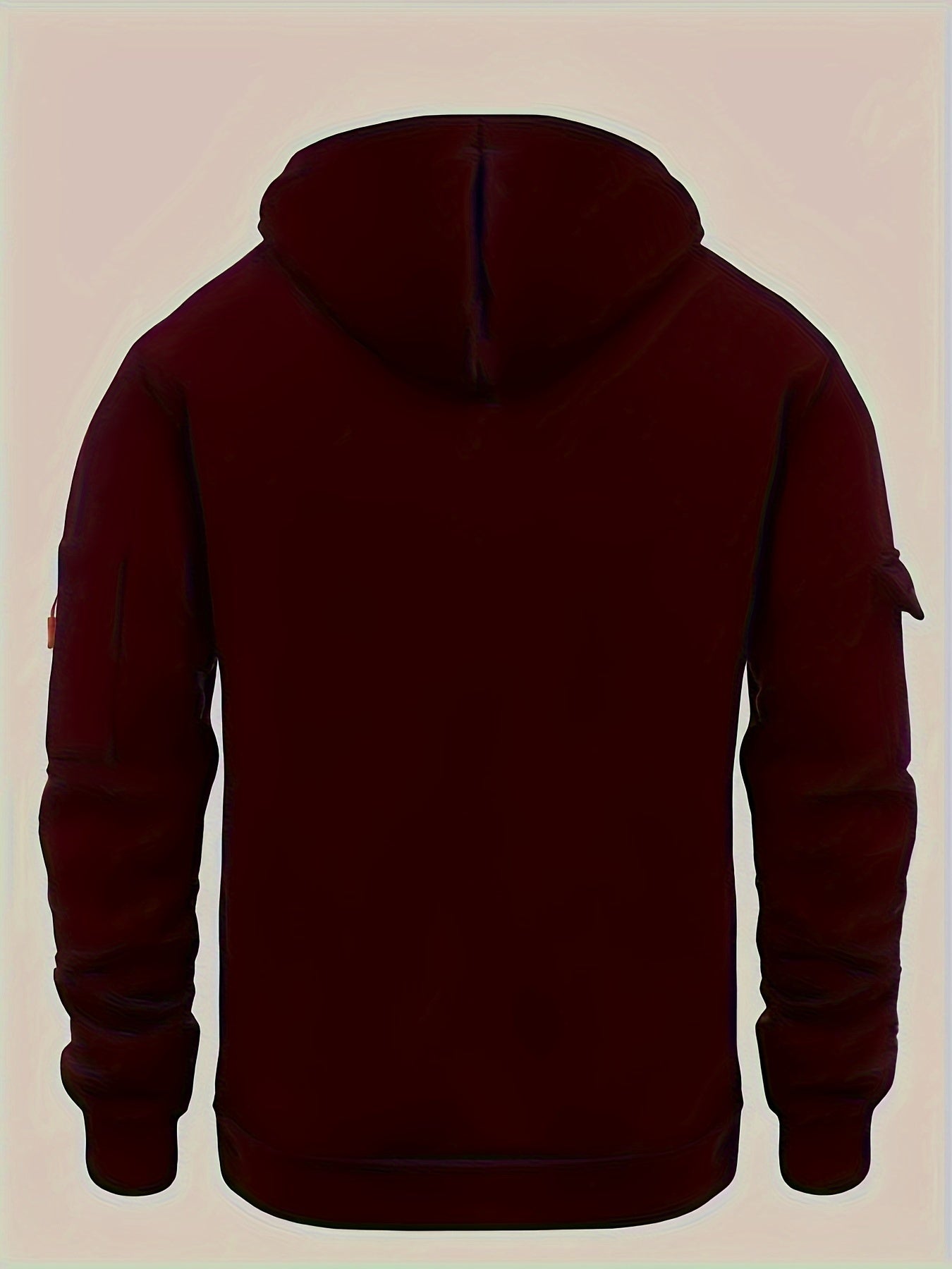 Men's Sporty Zip-Up Hoodie Jacket - Vibrant Orange with Black Zipper Accents, Polyester-Lined Comfort, Machine Washable Regular Fit for Autumn Winter Casual Outdoor Wear, Autumn Apparel