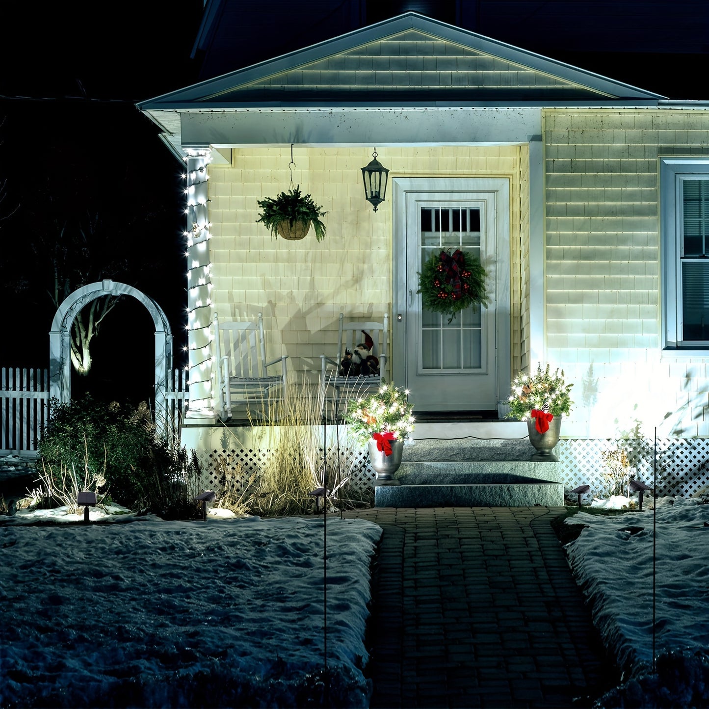 2-Pack 38LED Solar Spotlights - Brighten Your Yard - Waterproof, Auto On/Off - Ideal for Christmas, Garden, Pool, Patio - Durable & Energy-Saving Landscape Lighting