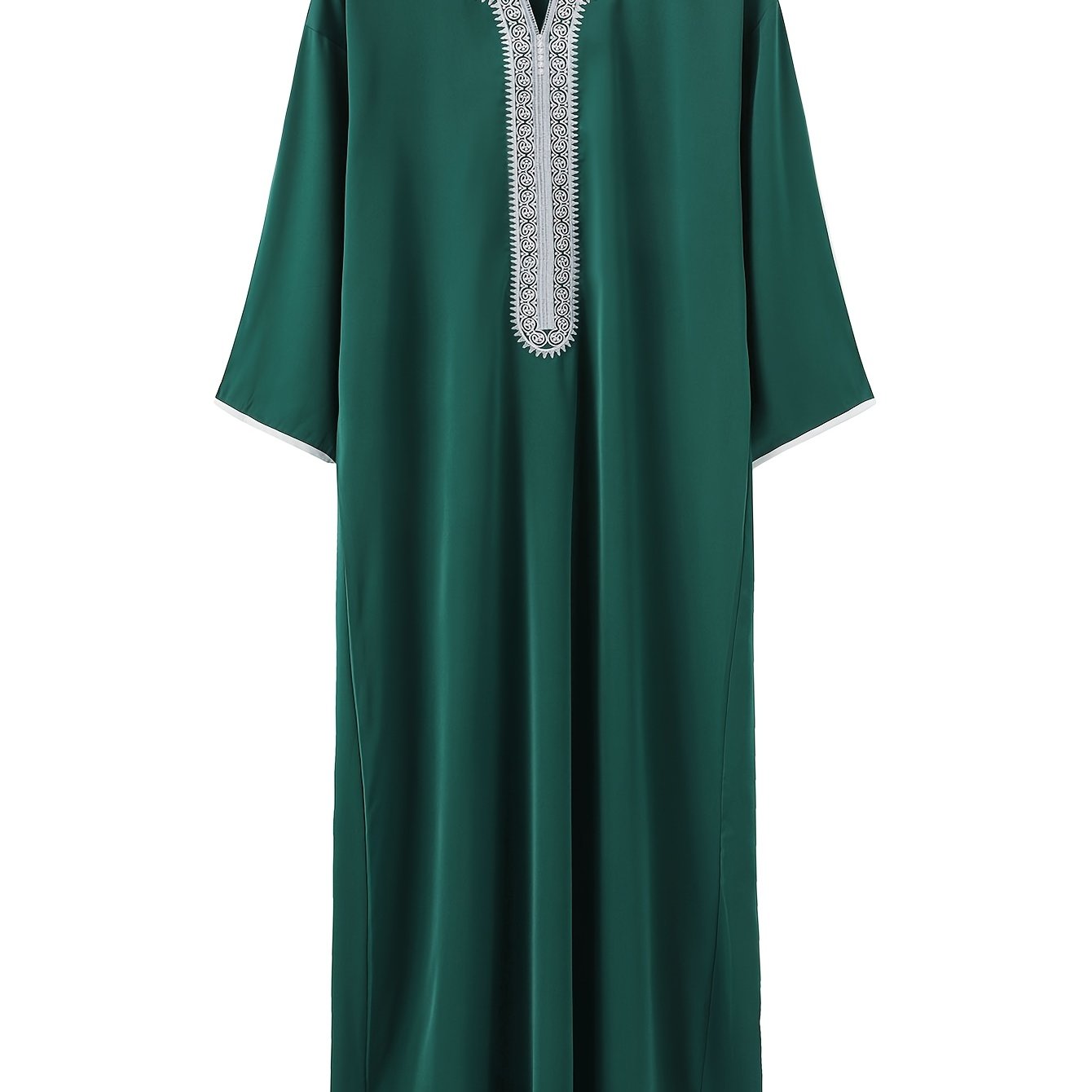 2024 New Middle Eastern Arabic Long-Sleeve Red Envelope Men's Muslim Robe