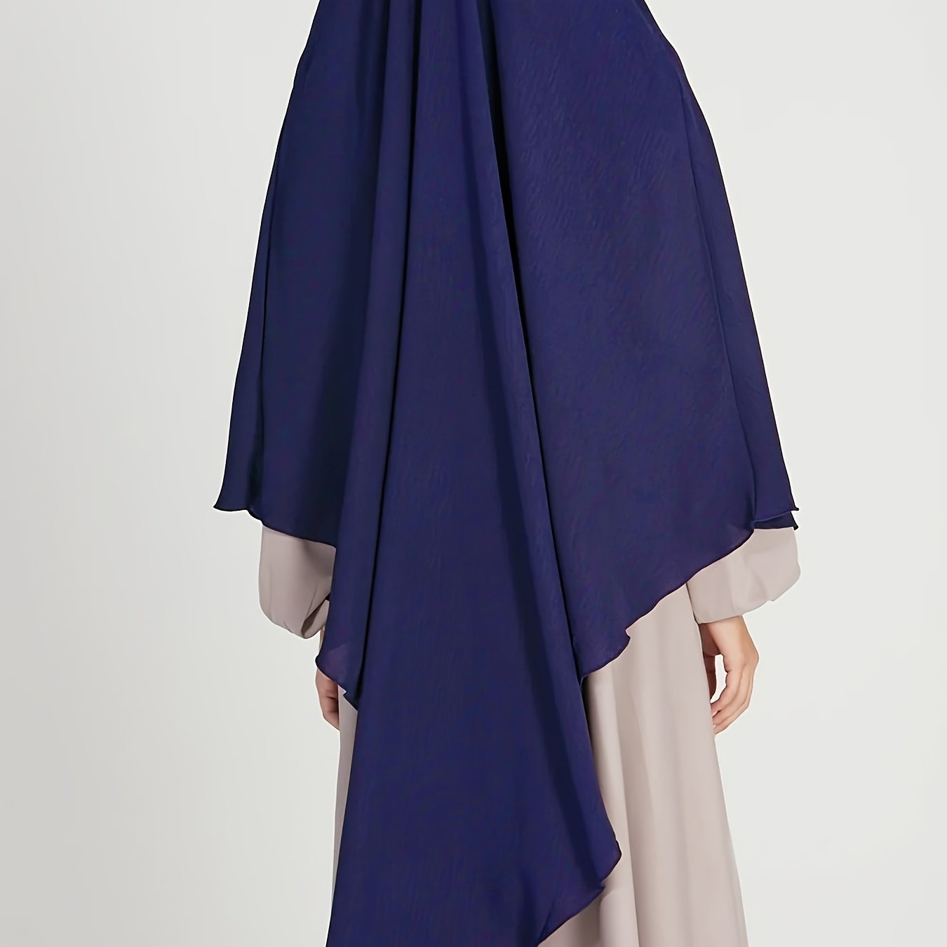 1pc Elegant Women'S Abaya Headscarf - Lightweight Breathable Islamic Hijab, Modest Muslim Robe, All-Season Travel & Everyday Hijab, Easy-to-Wear Abaya for Women, Islamic Clothing, Minimalist Design, Comfortable Fit, Hijabi Fa