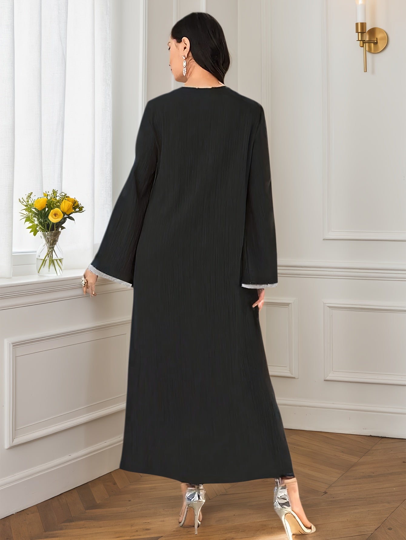 Stylish And Graceful Long Skirts for Arab Women, Featuring a Simple And Casual Design, Robe For Muslim Women, Long Dress For Women