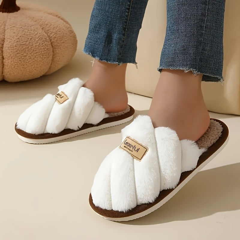 Women'S Soft Indoor Striped EVA Slippers - Comfortable, Quiet, and Comfortable for Home or Casual Wear, All-Season Use, Fabric Upper and Insole, EVA Sole, Slip-On Design, Allseason Slippers | Stripe Pattern | EVA Sole Slipper