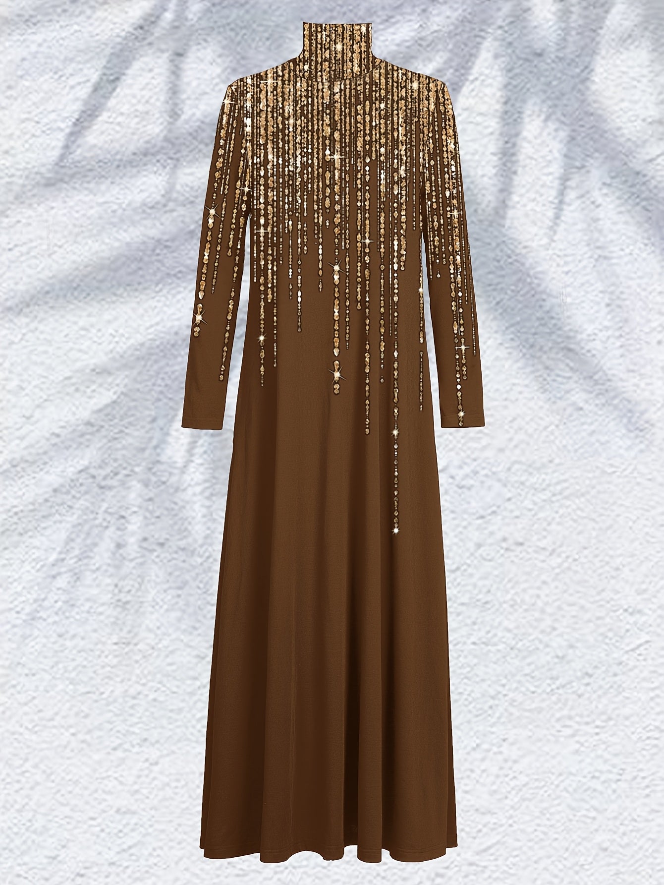 Women'S Elegant Islamic Abaya Dress - Long Muslim Robe with Golden Bead Accents, Black Formal & Casual Islamic Gown for Everyday, Weddings, Travel - Modest Muslim Clothing, Muslim Dress, Vacation Outfit, High Collar Design, M