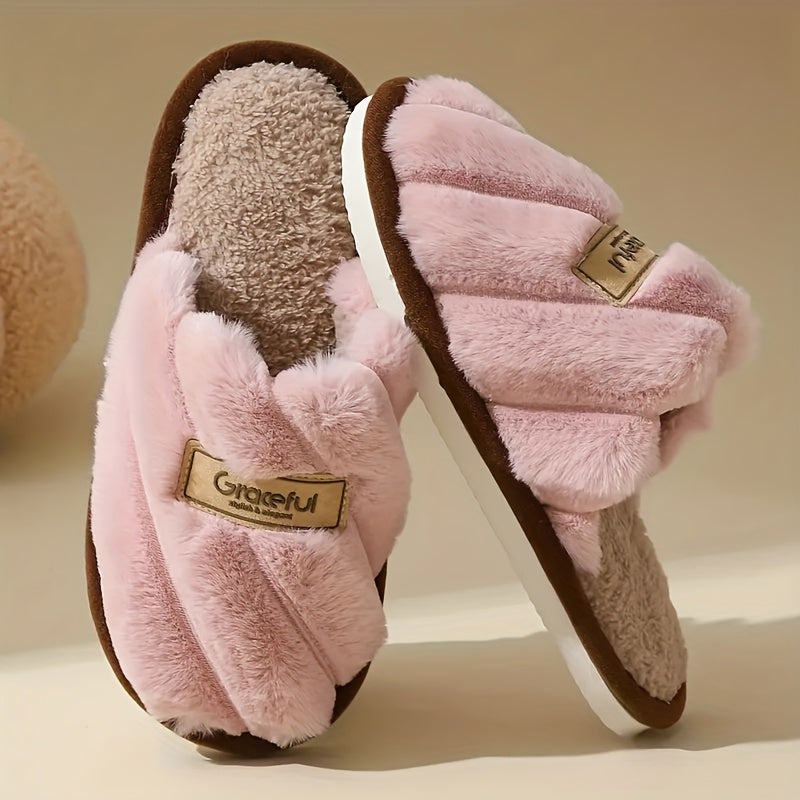 Women'S Soft Indoor Striped EVA Slippers - Comfortable, Quiet, and Comfortable for Home or Casual Wear, All-Season Use, Fabric Upper and Insole, EVA Sole, Slip-On Design, Allseason Slippers | Stripe Pattern | EVA Sole Slipper