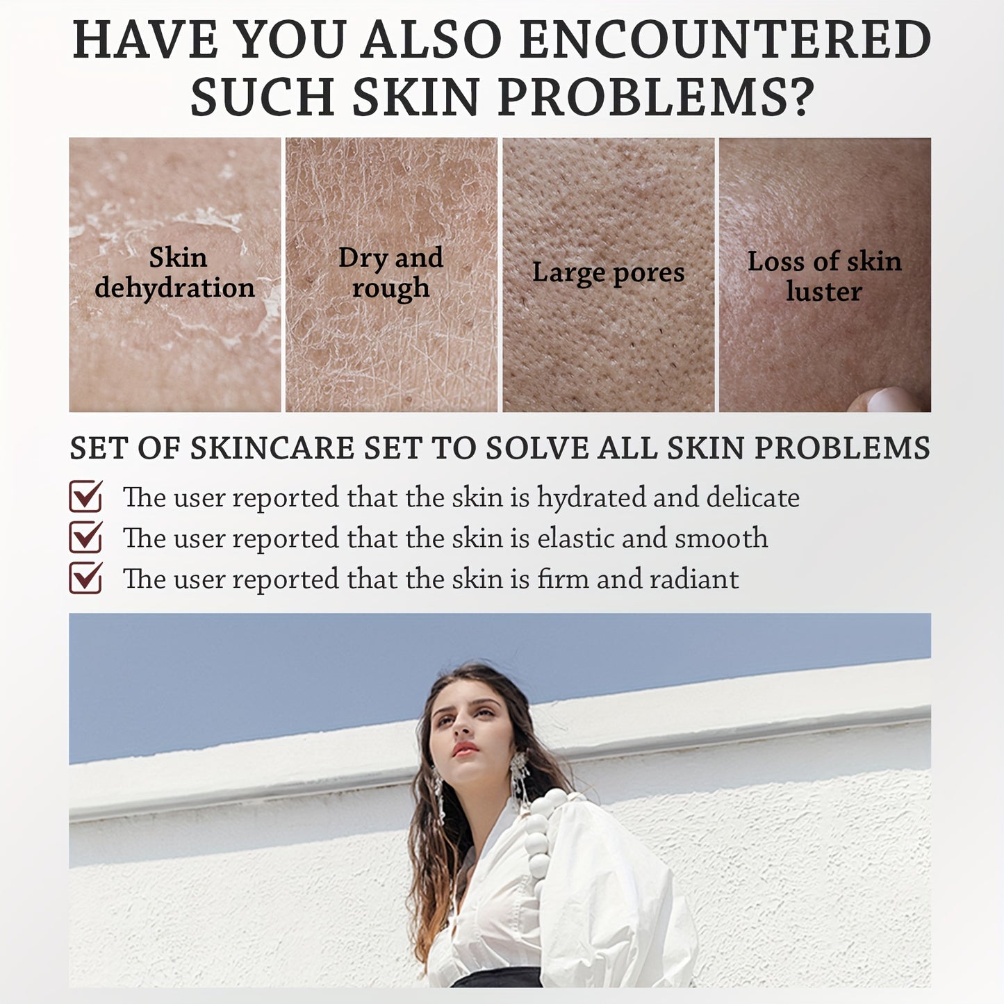 9-pcs Skin Care Set Gentle Skin | Makes Skin Feel Firmer Complete Skincare Process Beauty Skin Care Kit Gift With Cleanser, Toner, Lotion, Essence, Face Cream, Eye Cream For Wife Mom Women Girl