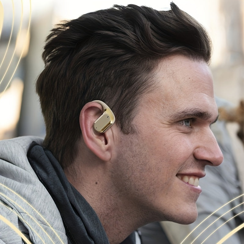 2025 New Style True Wireless on-Ear Music Headset Gaming Earbuds Video TWS HIFI Bass 9D Stereo HD Calling Earphones for Android for iPhone Cellphone Sports Earpieces Smart Headphones