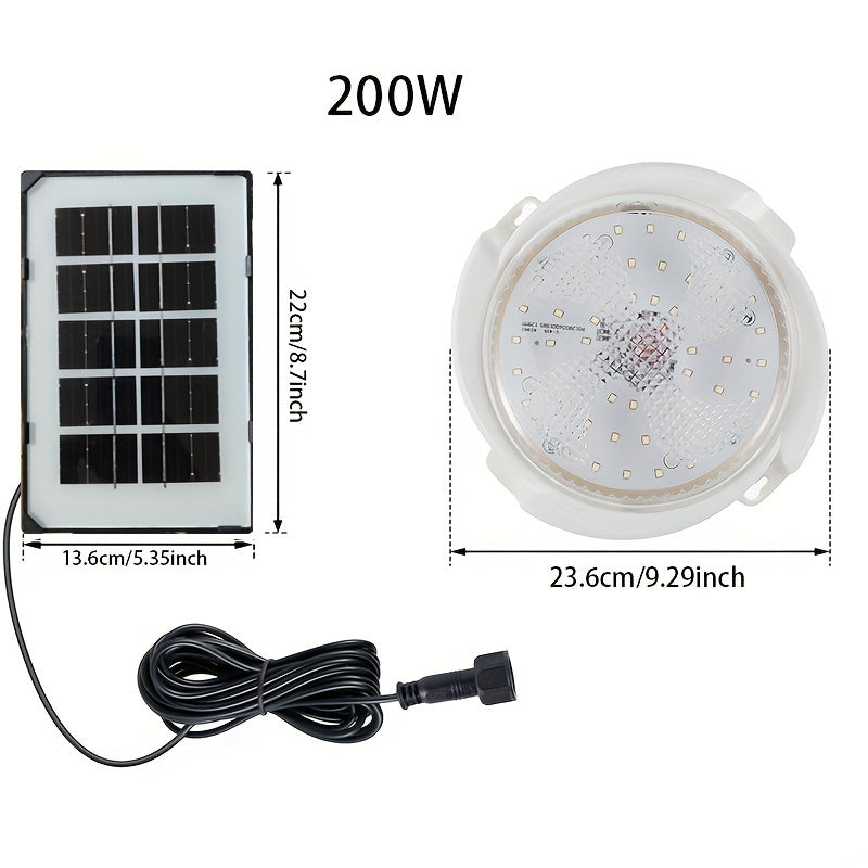 1pc Solar-Powered Sconce Ceiling Light - Wireless Remote Control, Water-Resistant, Infrared Sensor, Lithium Battery - Indoor Balcony Garden Decoration, Home Porch Smart Lighting Solution