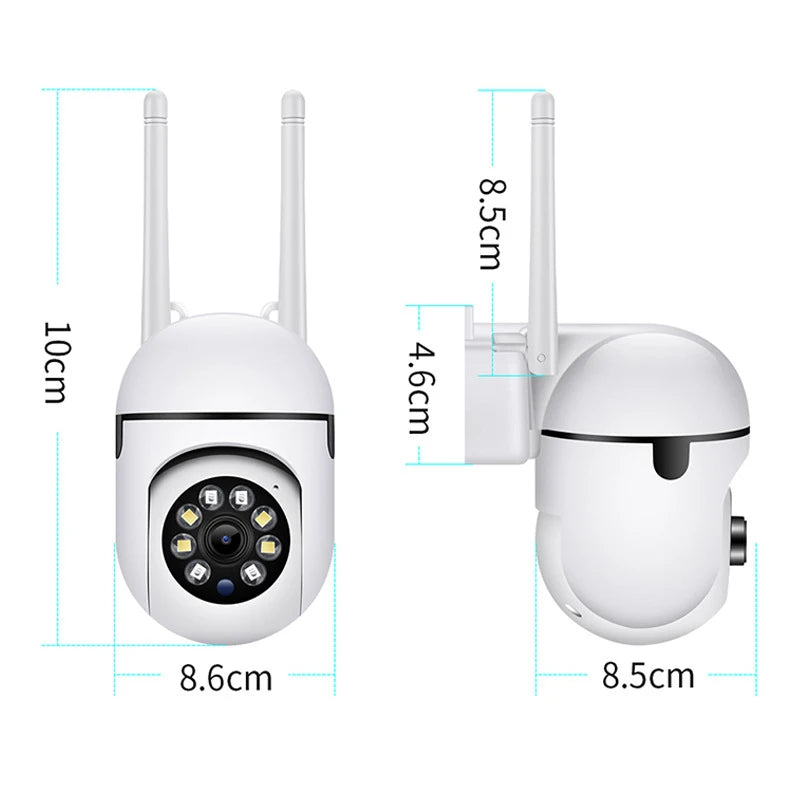 8MP Wifi IP Surveillance de sécurité sans fil caméra PTZ 4X Zoom caméras suivi Audio bidirectionnel HD nuit couleur caméra