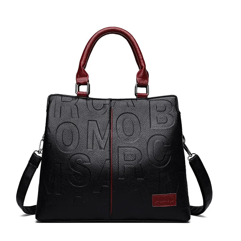 Sacs à bandoulière décontractés en cuir PU pour femmes, sac à main fourre-tout de luxe pour dames, grande capacité, sac initié au voyage