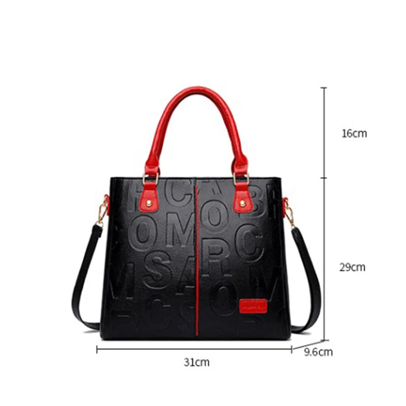 Sacs à bandoulière décontractés en cuir PU pour femmes, sac à main fourre-tout de luxe pour dames, grande capacité, sac initié au voyage
