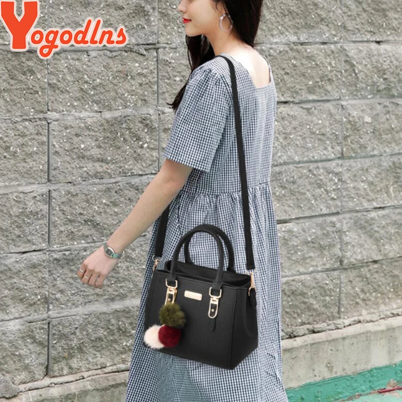 Yogodlns femmes perles pendentif sac à main dames en relief sac à bandoulière dames sac de messager sacs de boules de cheveux sac de haute qualité
