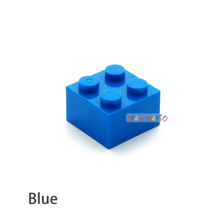 Blocs de construction à monter soi-même, 60 pièces, figurines épaisses, briques 2x2 points, taille créative éducative, compatibles avec 3003 jouets en plastique pour enfants