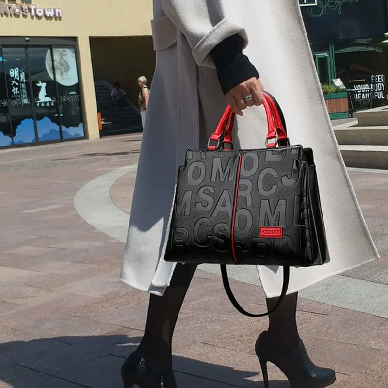 Sacs à bandoulière décontractés en cuir PU pour femmes, sac à main fourre-tout de luxe pour dames, grande capacité, sac initié au voyage