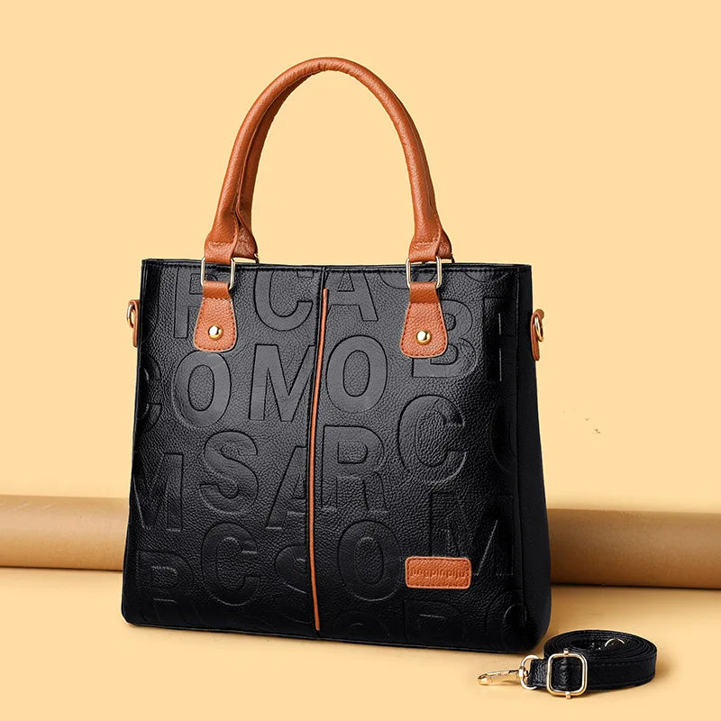 Sacs à bandoulière décontractés en cuir PU pour femmes, sac à main fourre-tout de luxe pour dames, grande capacité, sac initié au voyage