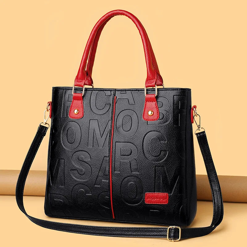 Sacs à bandoulière décontractés en cuir PU pour femmes, sac à main fourre-tout de luxe pour dames, grande capacité, sac initié au voyage