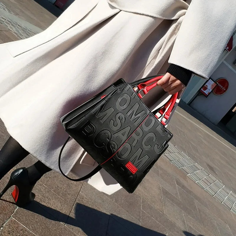 Sacs à bandoulière décontractés en cuir PU pour femmes, sac à main fourre-tout de luxe pour dames, grande capacité, sac initié au voyage