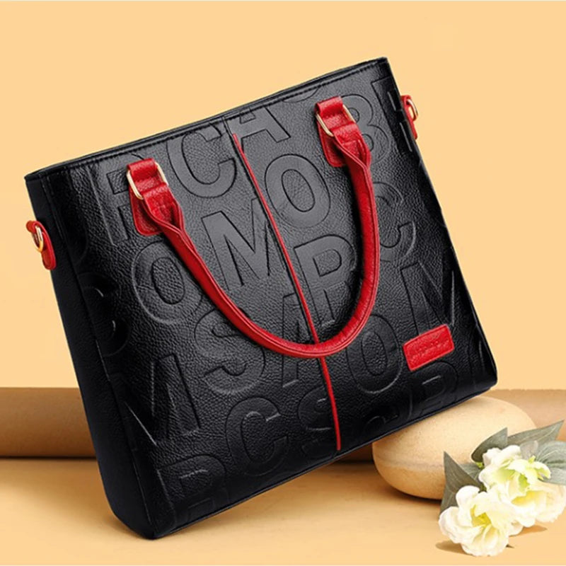 Sacs à bandoulière décontractés en cuir PU pour femmes, sac à main fourre-tout de luxe pour dames, grande capacité, sac initié au voyage