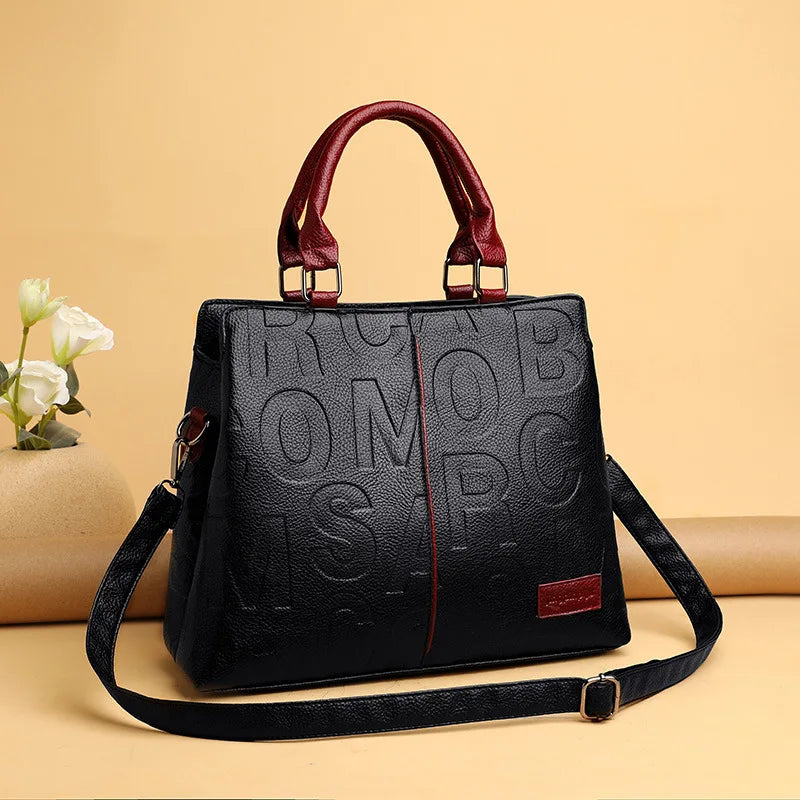 Sacs à bandoulière décontractés en cuir PU pour femmes, sac à main fourre-tout de luxe pour dames, grande capacité, sac initié au voyage