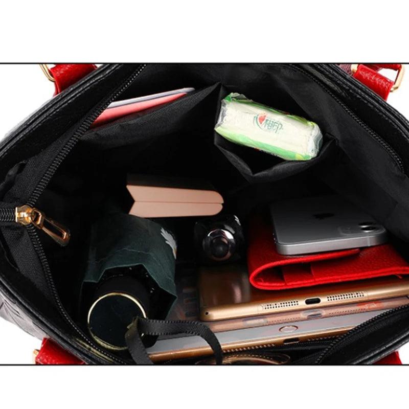 Sacs à bandoulière décontractés en cuir PU pour femmes, sac à main fourre-tout de luxe pour dames, grande capacité, sac initié au voyage
