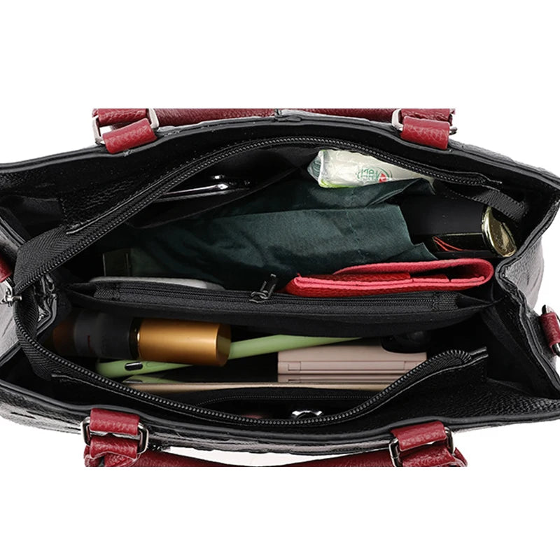 Sacs à bandoulière décontractés en cuir PU pour femmes, sac à main fourre-tout de luxe pour dames, grande capacité, sac initié au voyage
