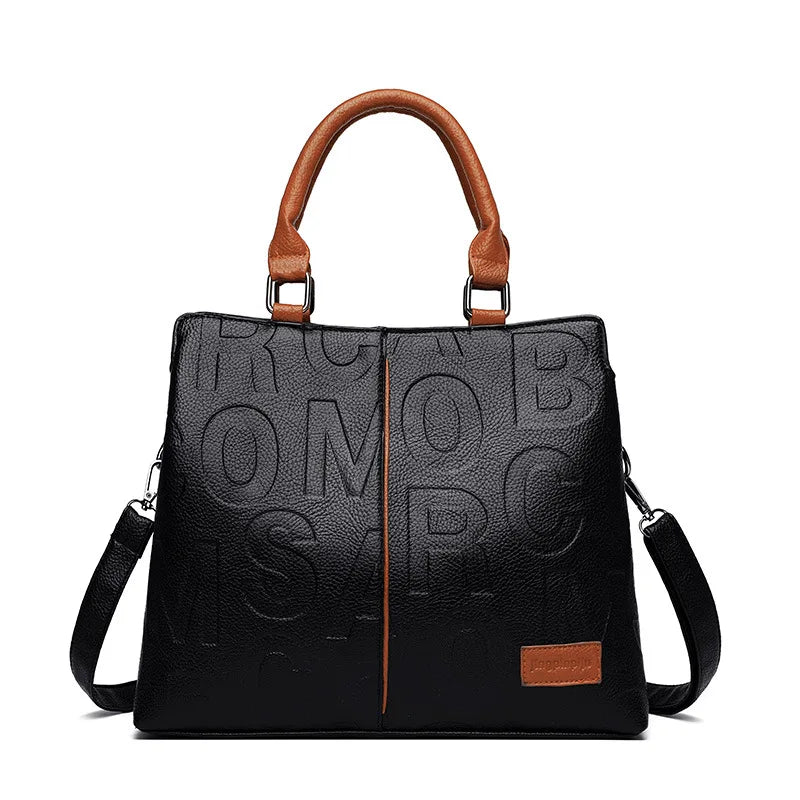 Sacs à bandoulière décontractés en cuir PU pour femmes, sac à main fourre-tout de luxe pour dames, grande capacité, sac initié au voyage