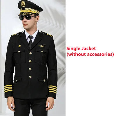 Uniforme professionnel services.com Seaman, garde de sécurité, vêtements d'affaires, costume de pilote imbibé de soleil, veste de performance de marin