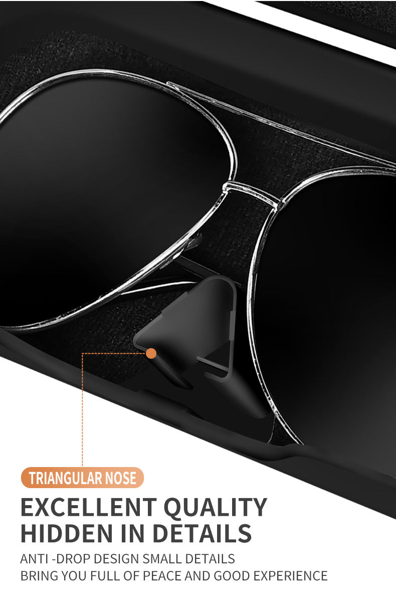 Étui à lunettes pour visière de voiture, ABS de qualité supérieure, flocage intérieur de lunettes de soleil, organisateur, mallette de rangement, boîte de Protection anti-rayures pour lunettes
